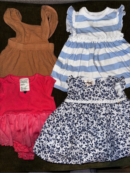 mia and molly Other - Assorted Girls' Dresses - Blue Stripe, Navy Floral, Rust, Pink